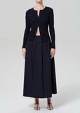 Citizens of Humanity Emi Poplin Skirt Navy