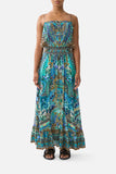 Camilla Shirred Waist Long Dress Flamenco Euphoria
