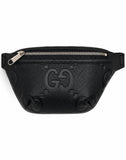 Gucci Jumbo GG Belt Bag Black w/ Silver Hardware