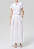 Citizens of Humanity Emi Poplin Skirt Optic White