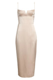 Amanda Uprichard Lyra Midi Dress Farro