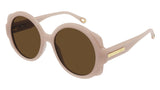 Chloe Mirtha Nude Frame w/ Brown Gradient Lens Sunglasses