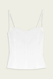 SIMKHAI Charlee Bustier Top White