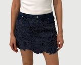 SIMKHAI Winnie Mini Skirt Imperial