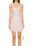 LoveShackFancy Serima Dress Strawberry Tart