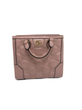 Gucci Small GG Matelasse Top Handle Bag Pink w/ Gold Hardware