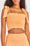 LoveShackFancy Jama Top Tangerine *