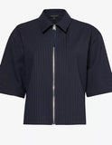 Rag & Bone Junie Ponte Top Navy Stripe