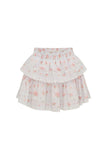 LoveShackFancy Ruffle Mini Skirt Skylight Blue