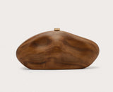 Cult Gaia The Caldera Clutch Bag Walnut