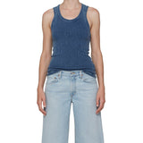 Agolde Poppy Scoop Neck Tank in Indigo