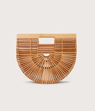 Cult Gaia Ark Small Top Handle Bag Natural Tan