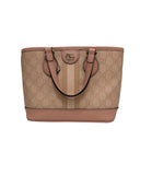 Gucci GG Ophidia Mini Tote Bag Pink w/ Gold Hardware