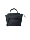 Celine Pico Grained Calfskin Belt Bag Black w/ Gold Hardware