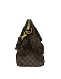 Louis Vuitton Trevi GM Satchel Bag  Damier Ebene w/ Gold Hardware