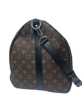 Louis Vuitton Keepall Bandouliere 55 Monogram Duffle Bag w/ Silver Hardware