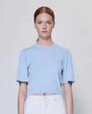 SIMKHAI Devon Knit Tee Tidepool