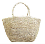 FloraBella Vallejo Lux Raffia Tote Natural/Silver