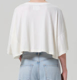 Citizens of Humanity Crop Cape Tee Off White
