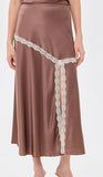 LoveShackFancy Emmabelle Skirt Mocha
