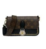 Louis Vuitton Neo Saint Cloud Shoulder Bag Monogram Black w/ Mixed Hardware