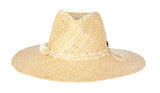 FloraBella Betina Woven Raffia Sun Hat Natural/White