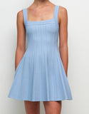 SIMKHAI Indie Knit Mini Dress Tidepool