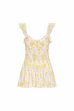 LoveShackFancy Frista Dress Sherbert Sunrise