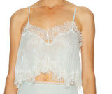 LoveShackFancy Elysia Top Eau De Nil