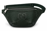Gucci Jumbo GG Belt Bag Dark Green w/ Silver Hardware