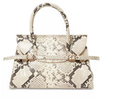 SIMKHAI River Small Snake Embossed Leather Top Handle Bag