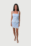 SIMKHAI Mckenna Embroidered Linen Cami Top Tidepool Multi
