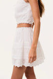 LoveShackFancy Sani Skirt Blue Finch