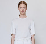 SIMKHAI Devon Knit Tee White