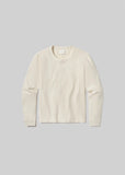 Citizens of Humanity Waffle Crewneck Plaster Cream