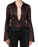 Citizens of Humanity Camilia Shirt Chocolate Dark Brown