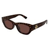 Gucci Luna Havana Frame w/ Brown Lens Sunglasses