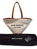 Saint Laurent Rive Gauche Panier Tote Greggio Nero Brick