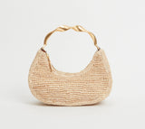 SIMKHAI Nixi Raffia Mini Hobo Natural