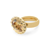 Qudo Tivola Unica Golden Shadow Big Ring Gold