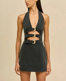 Cult Gaia Anice Dress Carbon Wash