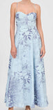SIMKHAI Rudie Bustier Maxi Dress Sky Floral