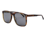 Gucci Square Havana Frame w/ Grey Lens Sunglasses