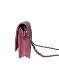 CHANEL Wallet On Chain Bag Pink w/ Gold Hardware