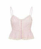 LoveShackFancy Aleni Top Orchid Ice