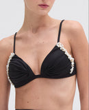 PatBo Dune Buzios Jersey Bikini Top Black