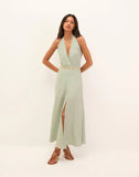 Vix Hailey Midi Dress Green