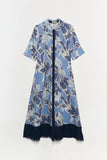 SIMKHAI  Claudine Shirt Midi Dress Blue Hydrangea