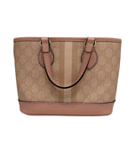 Gucci GG Ophidia Mini Tote Bag Pink w/ Gold Hardware