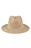 FloraBella Carolina Crochet Raffia Fedora Natural/ Ivory